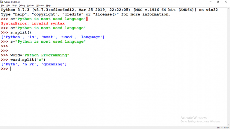 How To Split A Word In Python