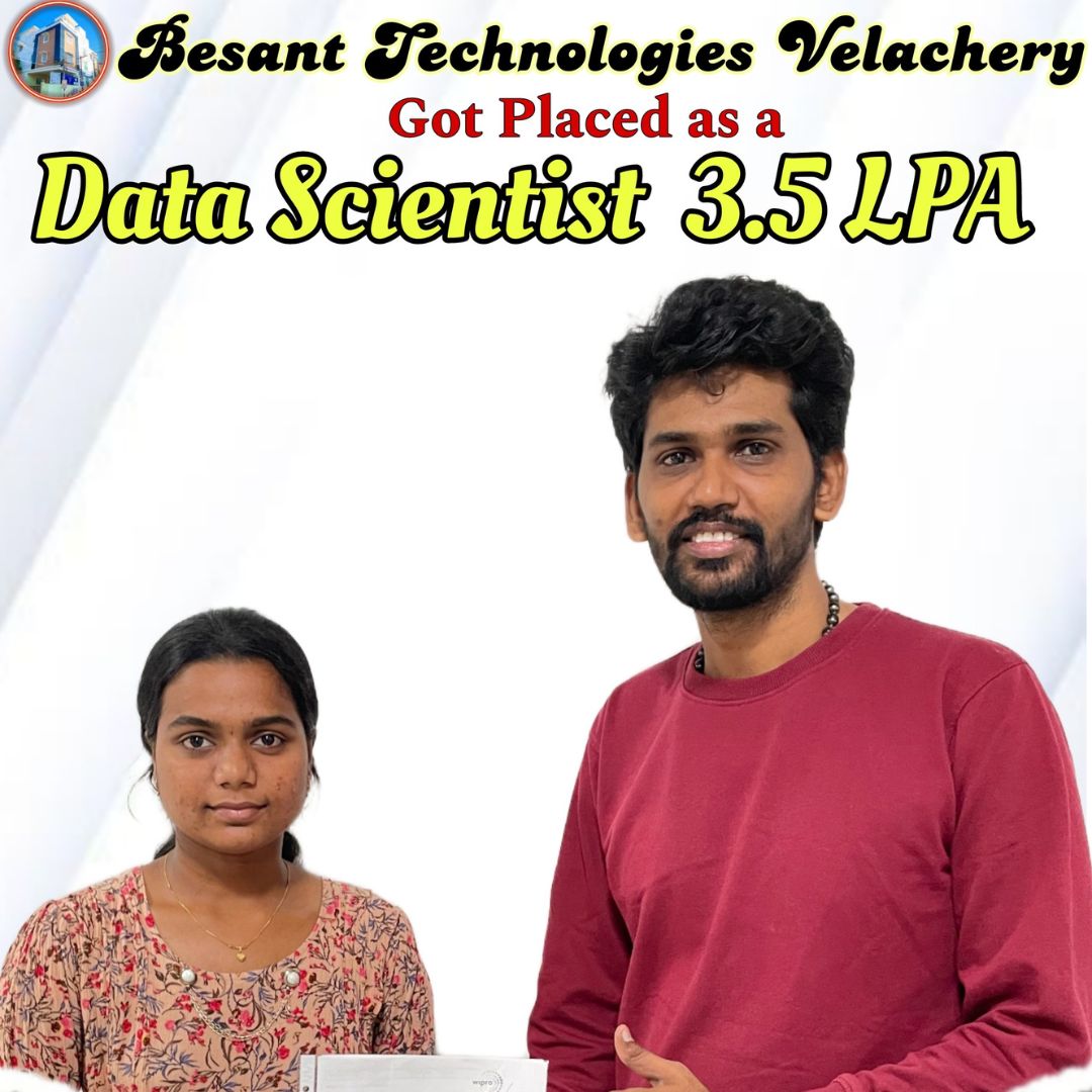 Besant Technologies Placement Record with 3.5 LPA